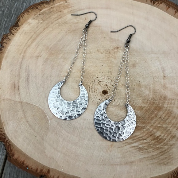 Jewelry - 💥5 for $25💥 Crescent Moon Earrings/Handmade